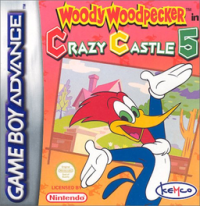 Woody Woodpecker in Crazy Castle 5 GameBoy Advance  box art